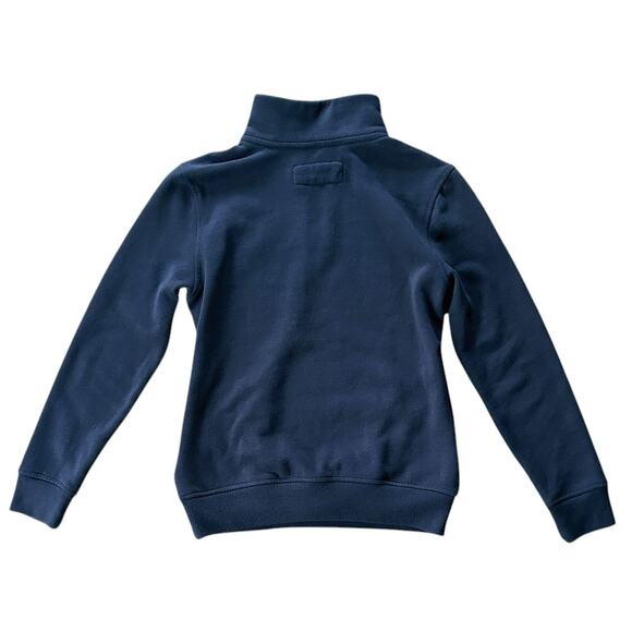 Abercrombie Kids Fleece Quarter Zip Gray Pullover Jacket Youth 9/10 - Picture 4 of 6